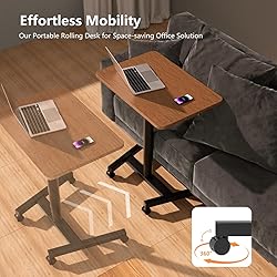 MPETAPT 28-Inch Mobile Standing Desk Adjustable