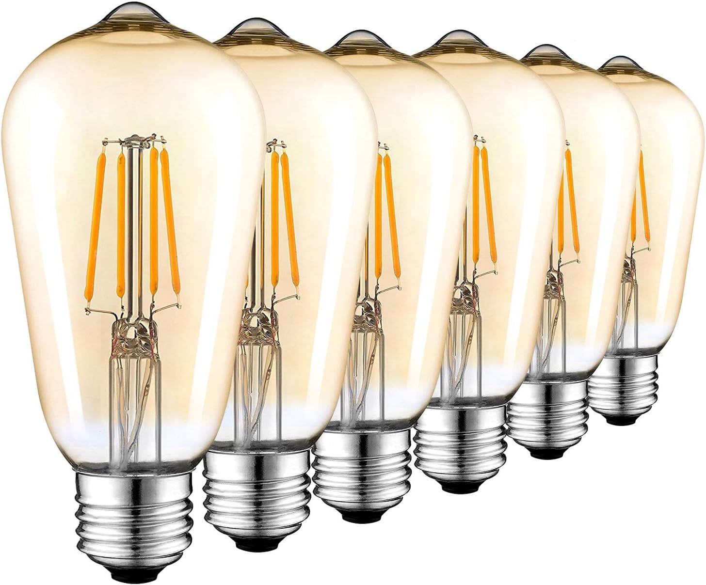 Vintage LED Edison Bulb, 4W (40W Equivalent) E27 400LM Filament Light