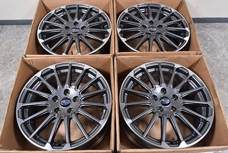 Amazon 中古 ホイール4本セット 18インチ 7 5j 18 55 スバル レヴォーグ Sti Sport 純正 F S1213a40s2spfh 車 バイク 車 バイク