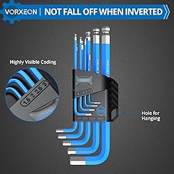 VORXEON Allen Wrench Hex Key Set 1.5mm-10mm, 9PCS