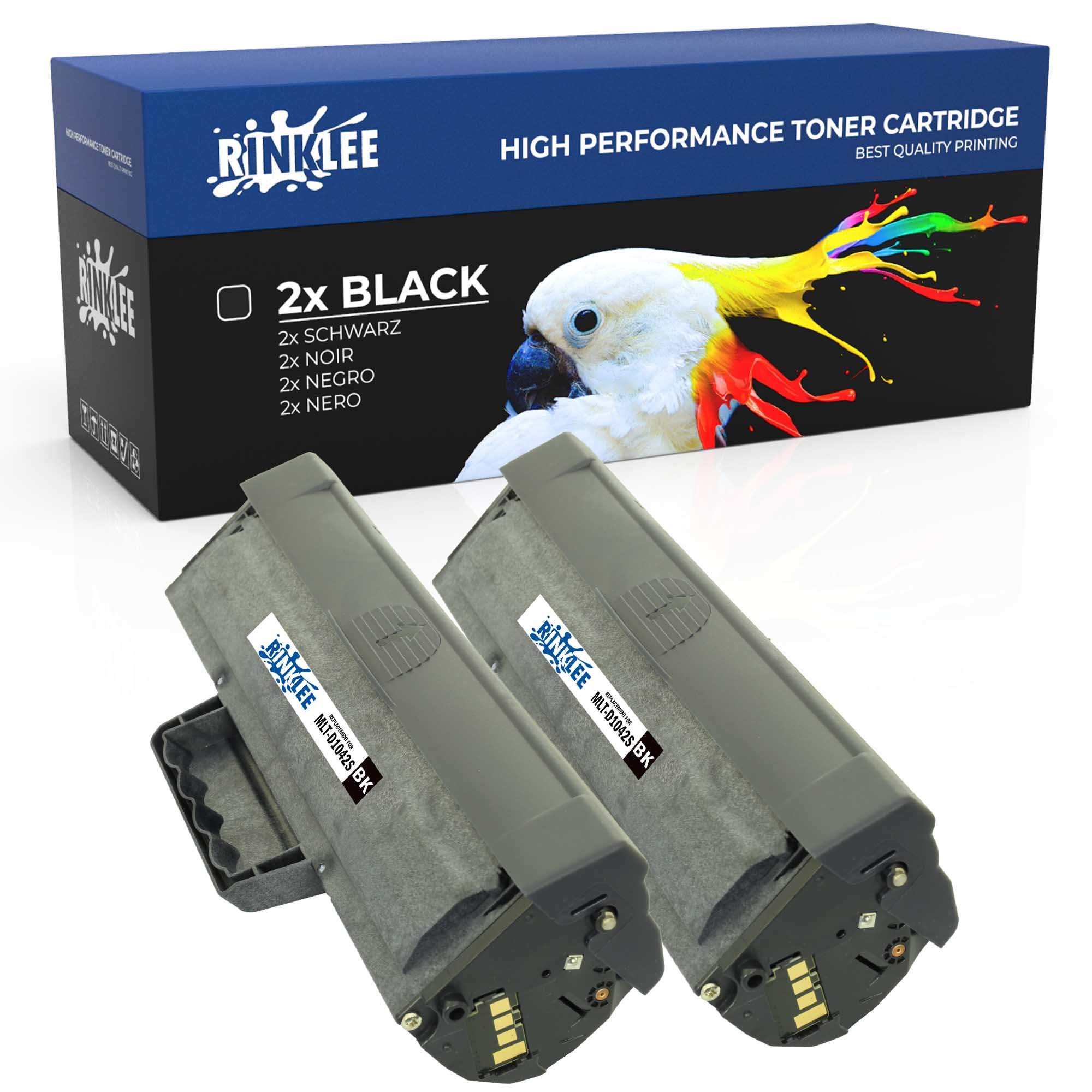 RINKLEE MLT-D1042S Toner Cartridge Compatible with Samsung ML-1660 ML-1665 ML-1670 ML-1675 ML-1860 ML-1865 ML-1865W SCX-3200 SCX-3201 SCX-3205 SCX-3205W | High Yield 2500 Pages | Black, 2-Pack