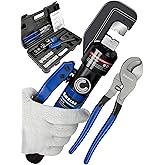 AMZCNC Hydraulic Crimping Tool and Cable Cutter Hydraulic Cable Lug Crimper 10 US TON 12 AWG to 00 (2/0) Electrical Terminal 