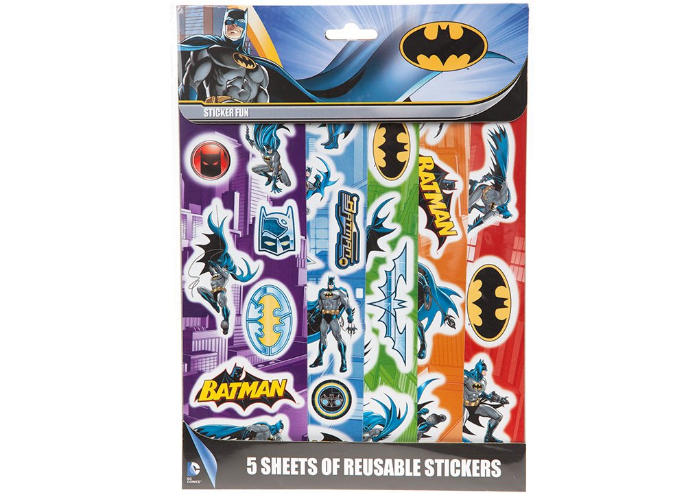 Joy Toy 301038 5 Sheets Batman Reusable Stickers
