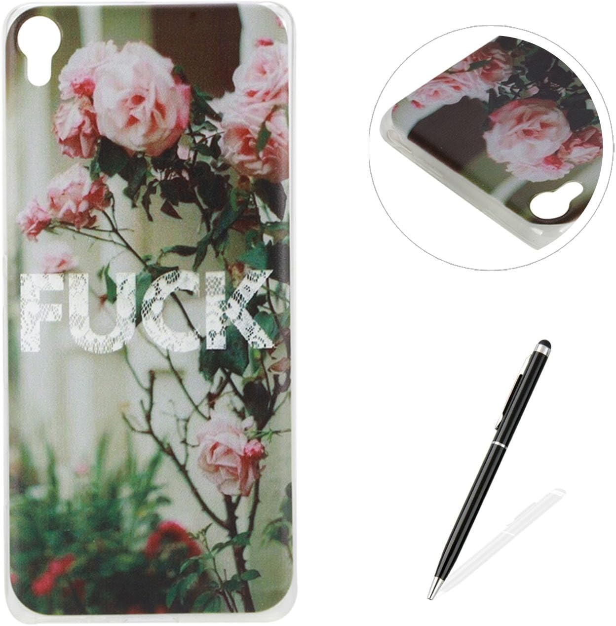 Sony Xperia XA Silicon Case, MAGQI Drop Protection Scratch-Resistant Protective Shell Translucent Ultra Thin Flexible Soft Gel TPU Cover for Sony Xperia XA - Funny Quotes