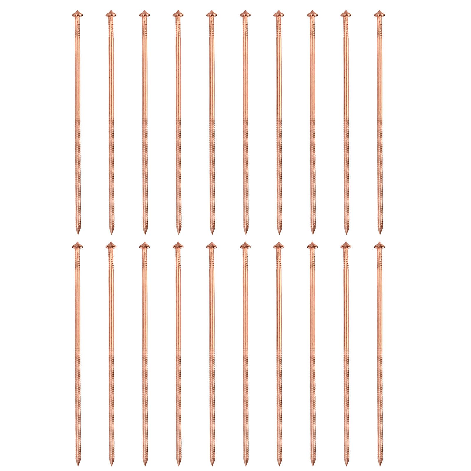 PATIKIL 100pcs CD Weld Pins, 120mm Insulation Weld Pins Stud Welder Pins Insulation Copper Nails Welding Nails for Repair Boat Self Locking Washer