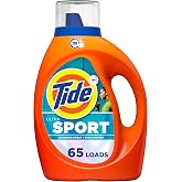Tide Ultra Sport Liquid Laundry Detergent, 92 fl oz, 65 Loads, Laundry Detergent Liquid with Advanced Sweat plus Stain Fighters