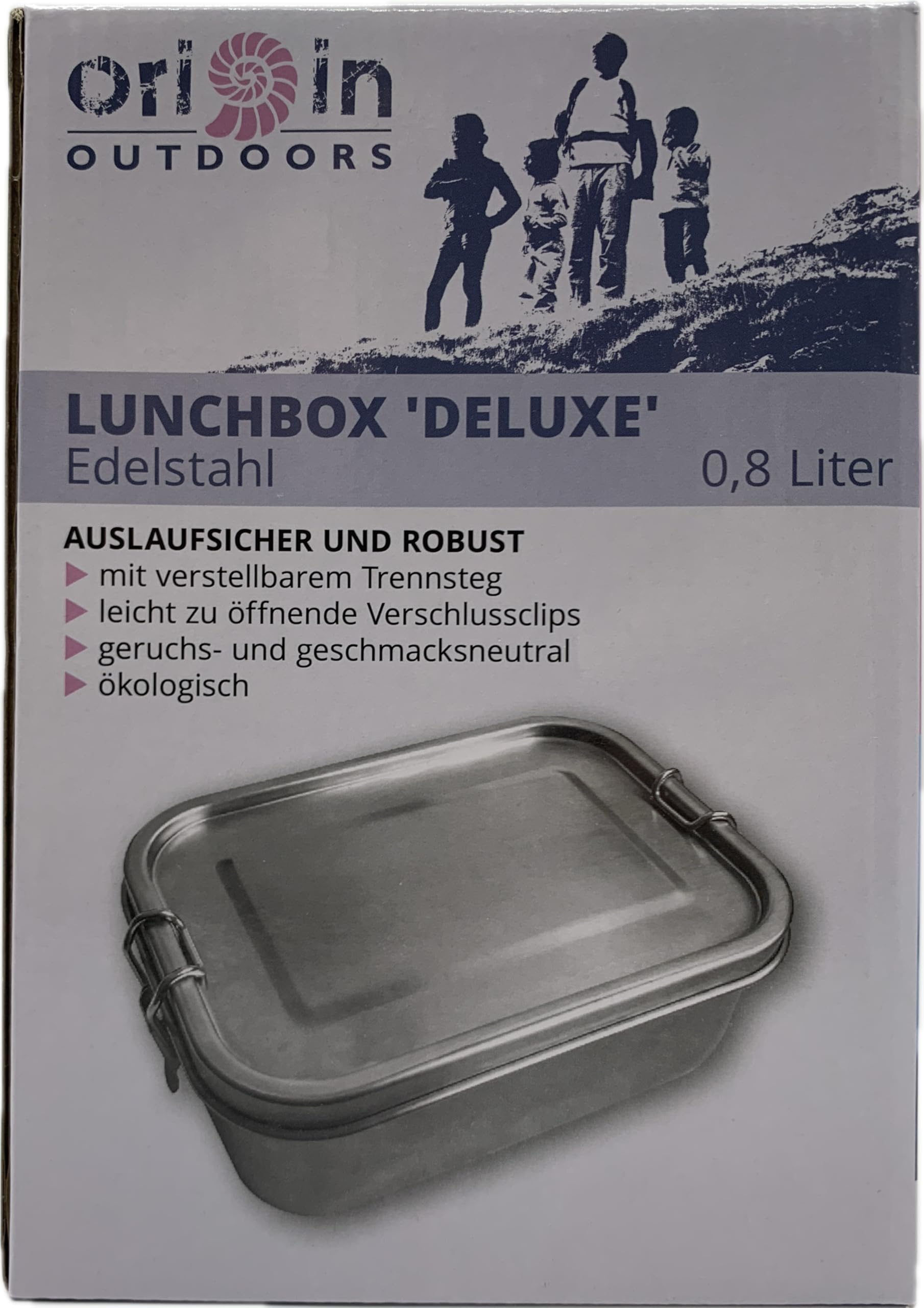 Origin Outdoors Deluxe Lunch Box Edelstahl One Size