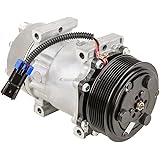 AC Compressor & 119mm 8-Groove A/C Clutch Replaces Sanden SD7H15 HD 4667 12v - BuyAutoParts 60-02927NA New