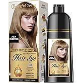 Joyful Young Hair Dye Shampoo 3-in-1, Ash Blonde Semi-Permanent Gray Hair Coverage, Color Depositing Shampoo for Women & Men, Vegan, Ammonia-Free