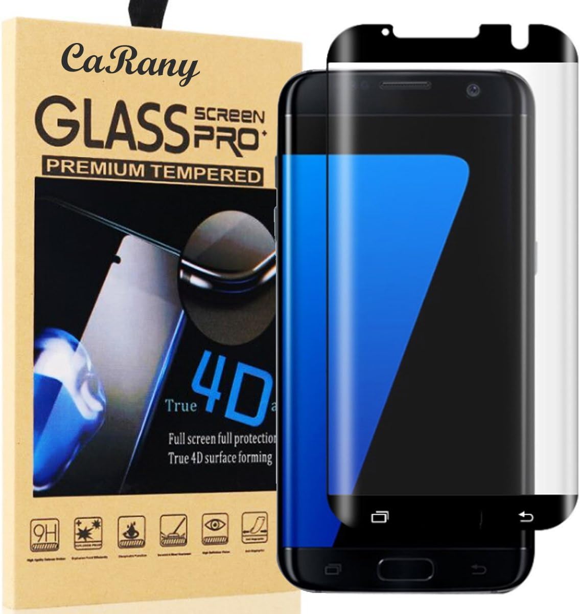Galaxy S7 Edge Screen Protector,S7 Edge Glass Screen Protector,Msugar Anti-Bubble Ultra HD Tempered Glass Screen Protector for Samsung Galaxy S7 Edge