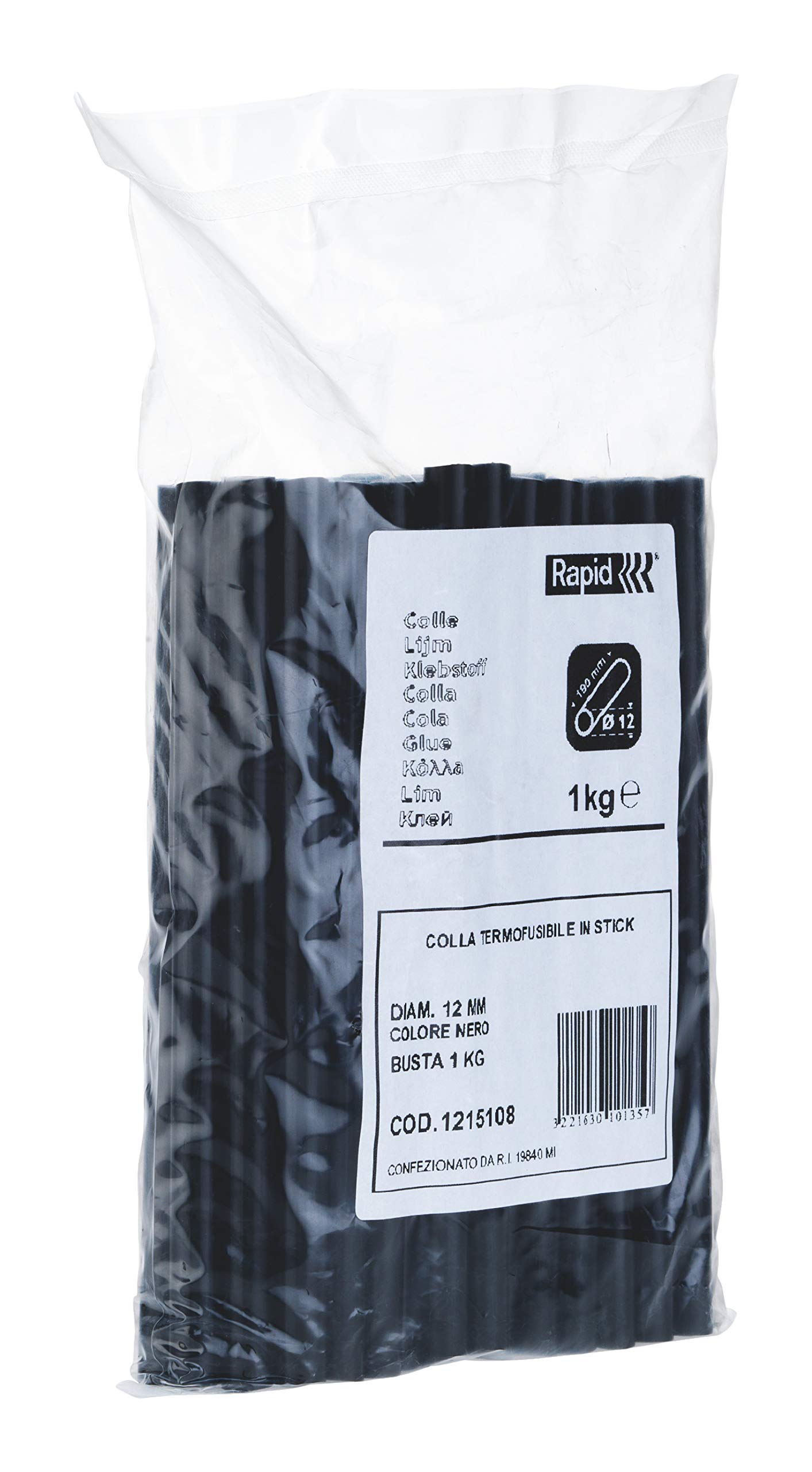 Rapid Black Hot Glue Sticks for Car Repair, Diameter: 12 mm, Length: 190 mm, 1 Kg, PRO, 51215108