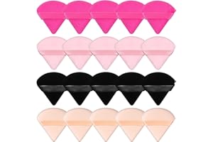 LAGINCIG 20pcs Powder Puffs for Face Powder Triangle Powder Puff for Loose Cosmetic Foundation Blender Makeup Puff for Contouring Cloud Kiss Makeup Sponges Beauty Makeup Tools