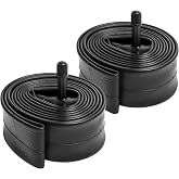 2-PCS 20" Bike Tubes 20x1.75/2.125 Premium Butyl Bike Tire Tubes | 20 Inch Bicycle Tube Compatible with Kids, Road, MTB, City, BMX Bike Inner Tubes Schrader Valve