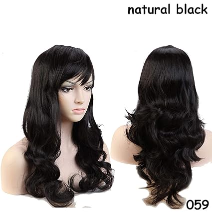 Amazon Com 56cm Loose Wave Synthetic Wigs For Black Women Cosplay