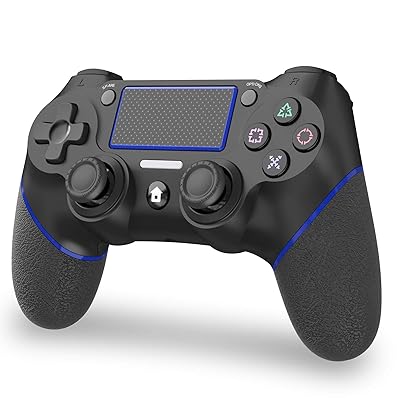 Buy Shinezone Ps4用 コントローラー Bluetooth ワイヤレス ジャイロセンサー 連射機能 二重振動 600mahバッテリー イヤホンジャック タッチパット 搭載 高耐久ボタン 日本語説明書付き Dualshock 4代用 Ps3用 コントローラー 最新バージョン対応 ブルー Online In