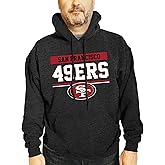 Team Fan Apparel NFL Adult Gameday Charcoal Hooded Sweatshirt - Cotton & Polyester Blend - Stay Warm and Represent Your Team