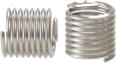 タケガワ Recoil M8-1.25 x 1.5D Wire Thread Inserts Silver 10pk Repair
