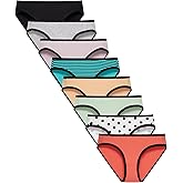 Finihen Girls Cotton Bikini Panties For Teens Hipster Briefs Toddler Underwear Comfortable Multipacks