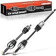 A-Premium Pair (2) Front CV Axle Shaft Assembly Compatible with Nissan Altima 2007-2013 2.5L Automatic CVT Trans, Rogue 2008-2013 FWD, Rogue Select 2014-2015 FWD, Driver and Passenger Side