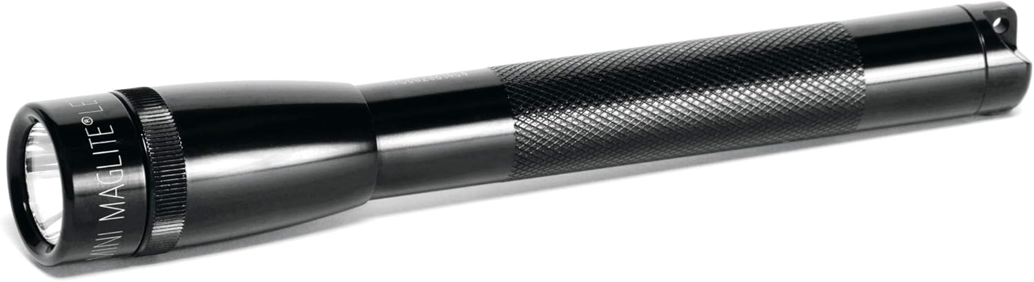 Maglite Mini PRO LED 2-Cell AA Flashlight with Holster Black - SP2P01H - Basic Handheld Flashlights - 