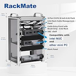 GeeekPi 8U Server Cabinet, 10 inch Server Rack for