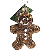 Old World Christmas Gingerman Glass Blown Ornament for Christmas Tree, Handcrafted Holiday Decoration, Gingerbread Collection