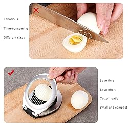 Egg Slicer, BIBURY Egg Slicer for Hard Boiled