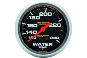 Auto Meter 5433 Mechanical Liquid Water Temperature Gauge