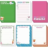 Gueevin 12 Pcs 5.5 x 4 Inch Mahjong Sticky Notes Pads Mah Jong Lovers Gifts for Mahjong Birthday Party Decorations Supplies(Classic)