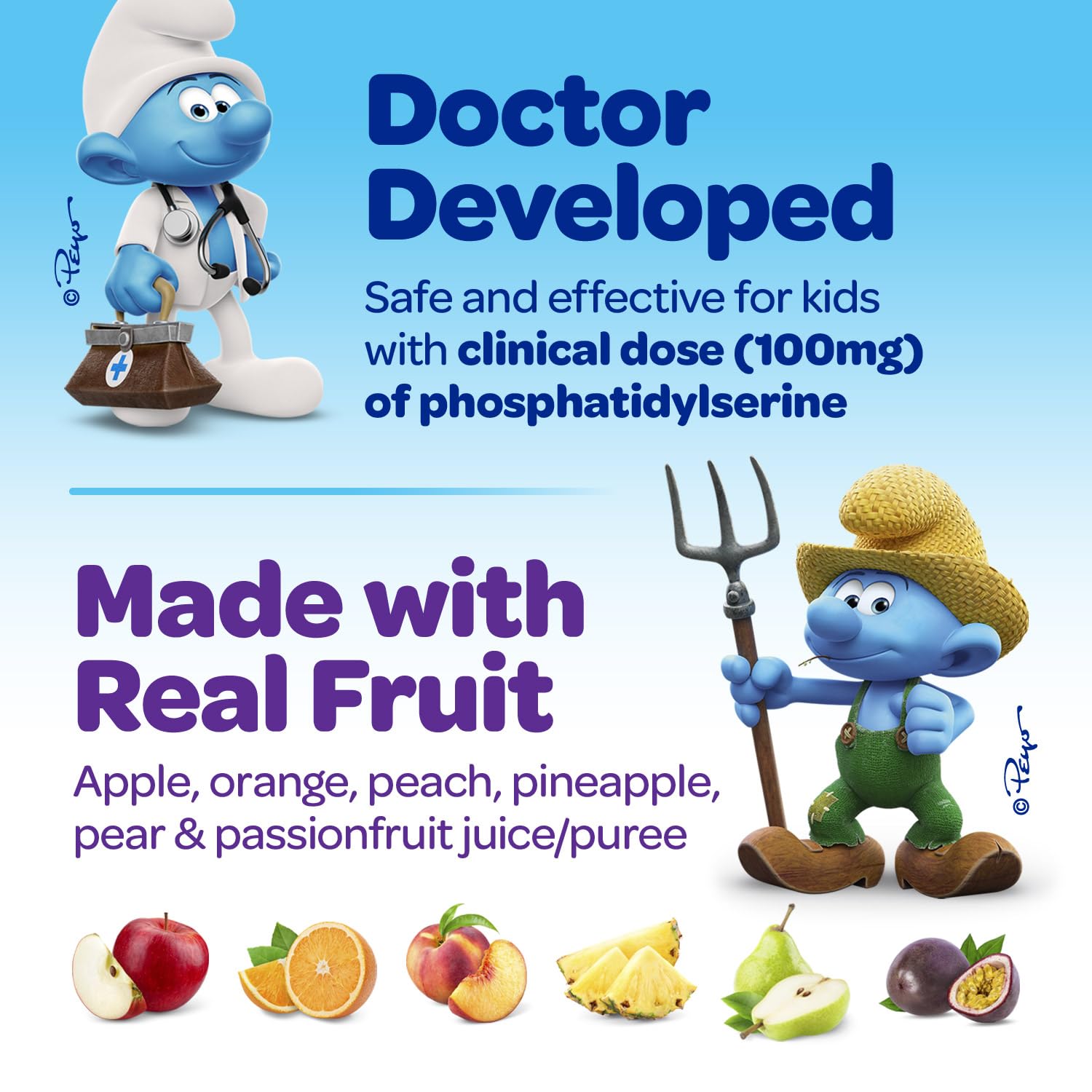 Mua Smurfs Focus Gummies for Kids | Kids Focus and Attention Supplement ...