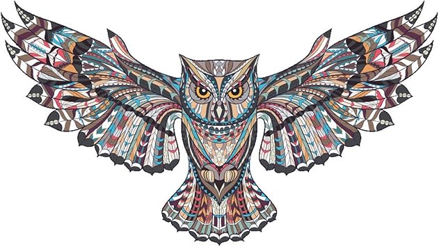 Amazon Yesurprise ウォールステッカー かっこいいふくろう ウォールペーパー シール リビング 子供部屋 お風呂にもok 45 60cm ウォールステッカー 通販