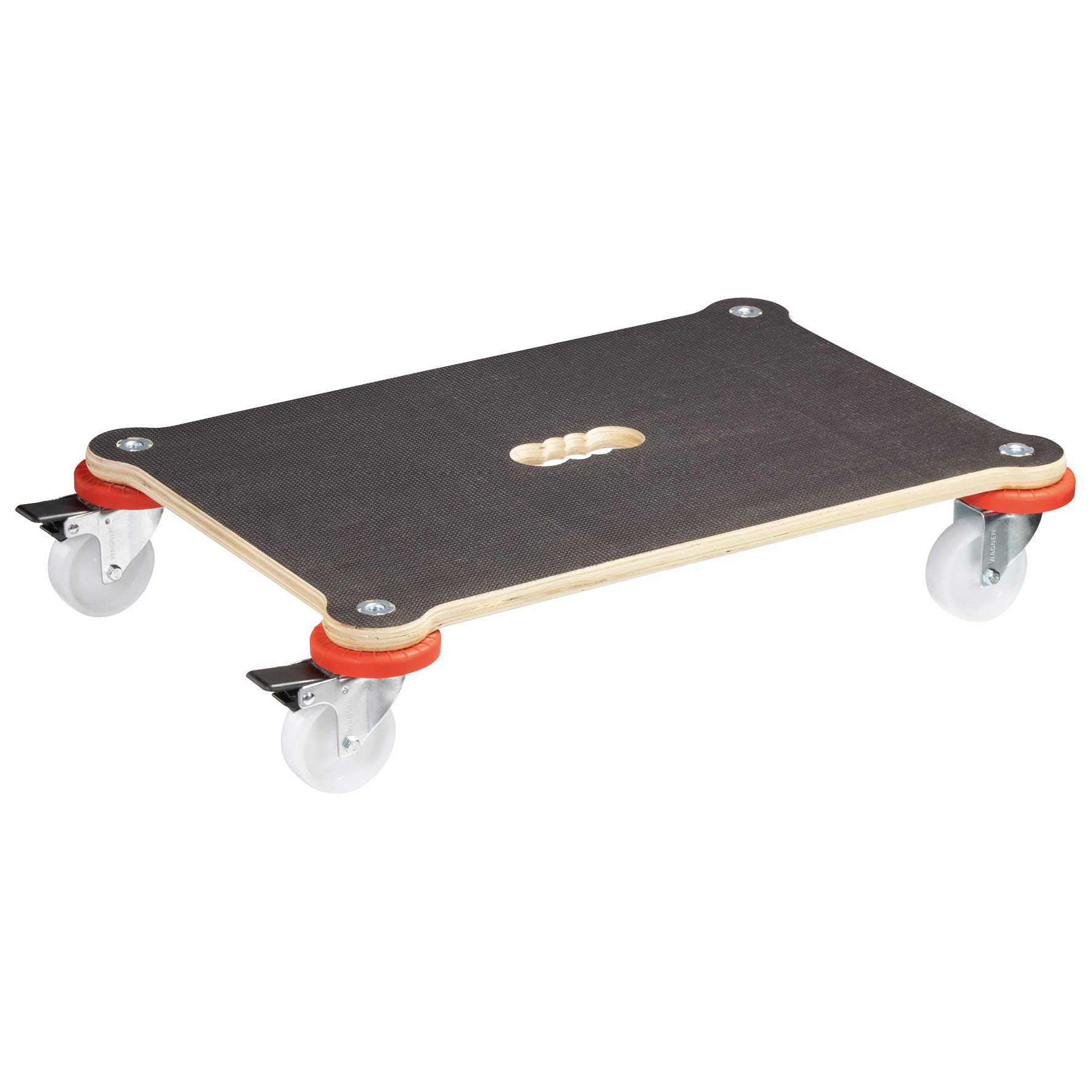 WAGNER moving dolly MM 1370 I 60 x 40 cm - ideal for heavy transport boxes with sensitive contents I non-slip, wall-friendly & lockable I load capacity 200 kg - 20137001 — image 1