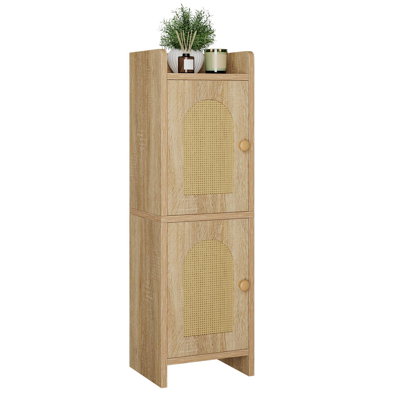 Photo 1 of ***SIMILAR***


Small Bathroom Storage Cabinet with Rattan Door, Narrow Toilet Paper Storage Holder,Floor Cabinet with Adjustable Shelves, Space-Saving Organizer for Toiletries UWBS001N