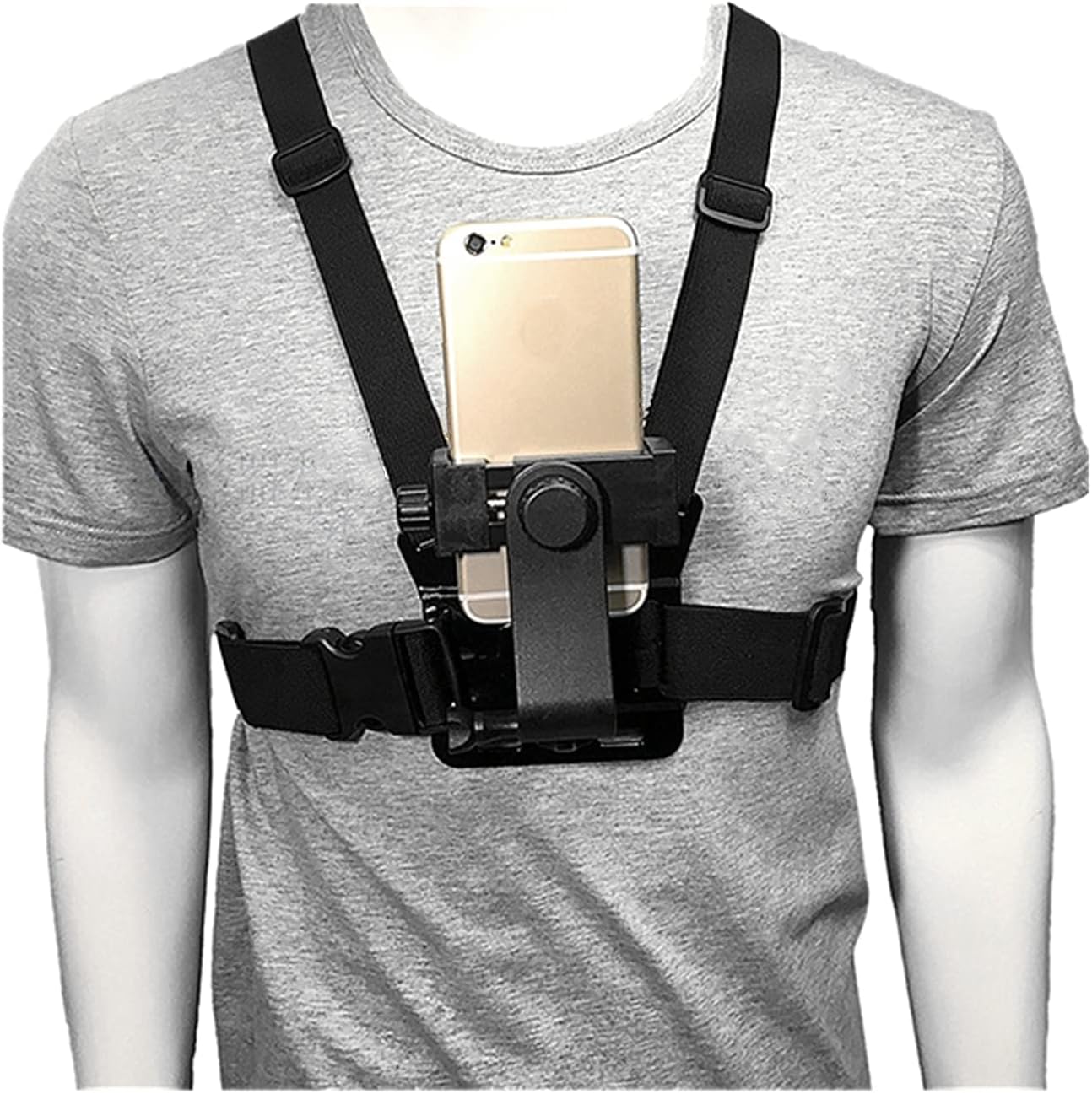 Chest Mount for Phone and Action Camera,Chesty Vest Harness Strap