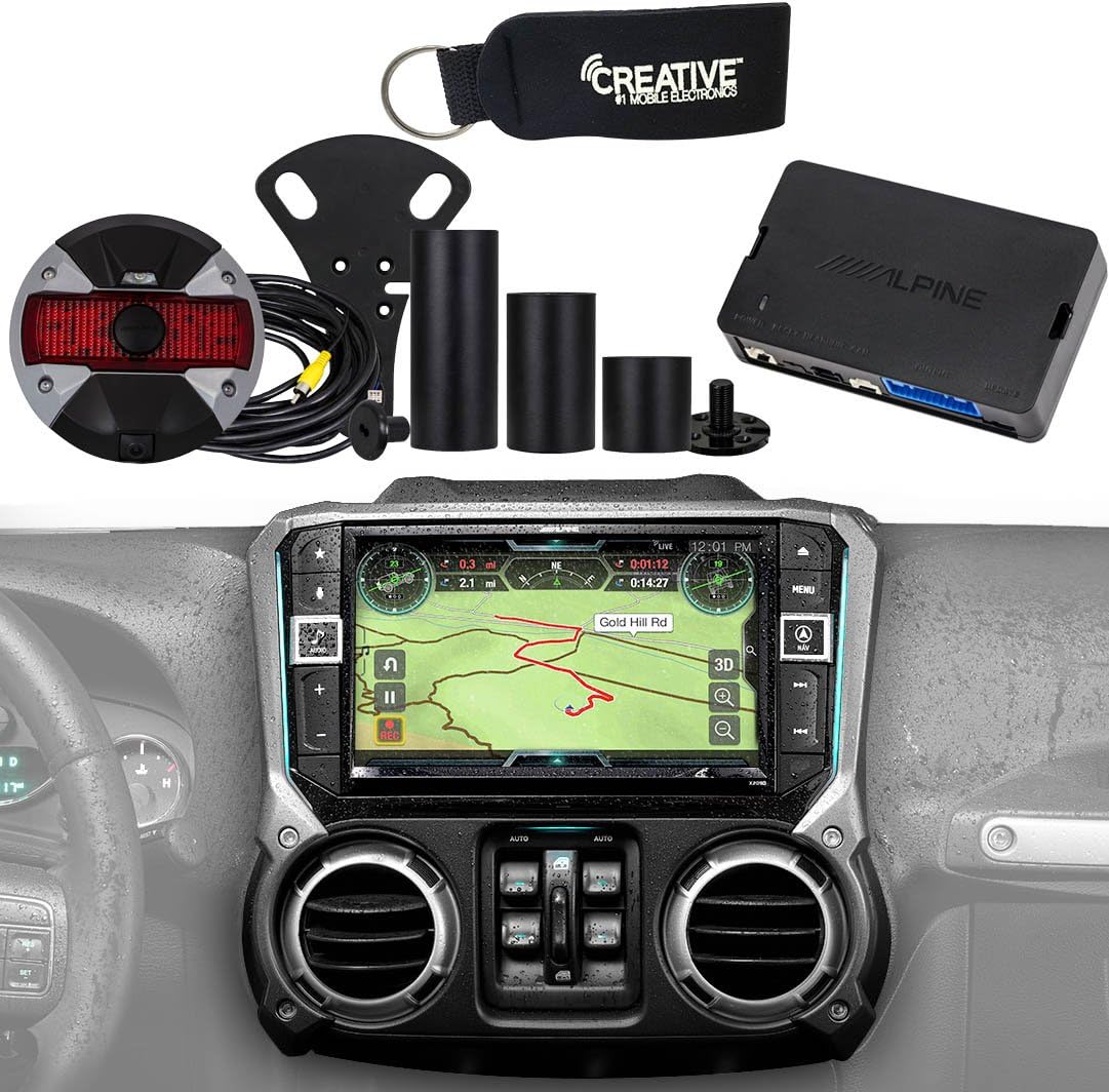 Alpine Restyle - X209-WRA-OR Off Road Edition 9" Radio, HCE-TCAM1-WRA Spare Tire Camera & KAC-001 Accessory Controller