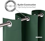 Deconovo Door Curtain Thermal Blackout 52x84 Dark Forest 1 Panel Eyelet view 4