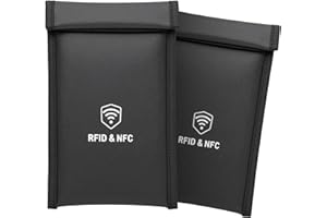 Military Grade Faraday Bags for Phones - [5G/Bluetooth/WiFi/GPS] Signal Blocker, Fireproof Waterproof Anti-Scratch | Detachab