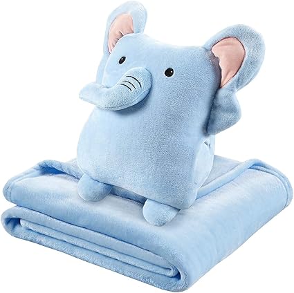elephant pillow with blanket