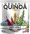 Happy Andes Tri-Color Organic Quinoa 3 lbs - Non Gluten, Whole Grain Quinoa - Ready to Cook Food for Oats and Seeds Recipes - Healthy Meal with Vitamins and Protein - Best Value