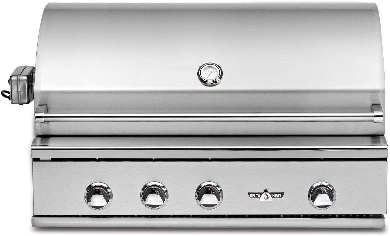 Delta Heat Grill with Infrared Rotisserie (DHBQ38R-C-L), 38-Inch, Propane Gas