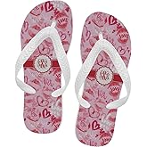 RNK Shops Personalized Lips n Hearts Flip Flops