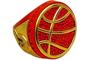 GENERIC Discount Sports Rings, DELUXE BASKETBALL CHAMPIONSHIP RING — Assorted colors, Painted Body with stones, Player Ring, Player Award