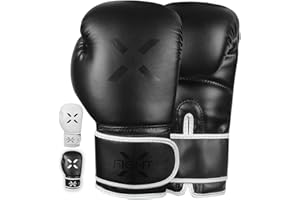 FightX MMA Boxing Gloves Men Heavy Bag Adult Boxing Gloves for Men & Women, Lightweight Training & Sparring Gloves for Kickboxing, Practice & Fitness Workout
