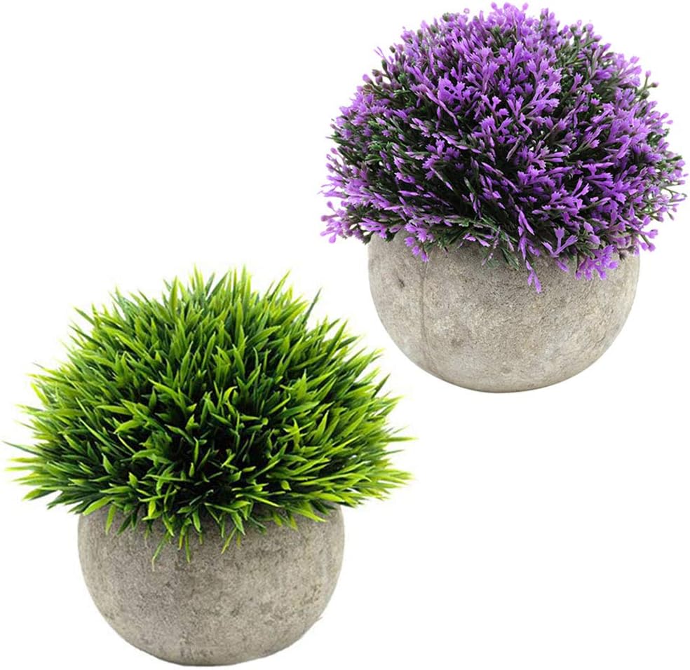 Best Velener Artificial Flower Potted Lavender Plant For Home Decor