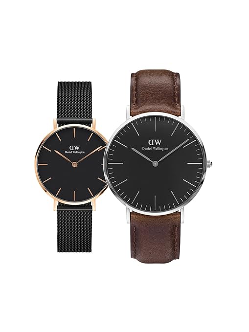 Classic Petite Ashfield and Classic Bristol Couple Watch Combo