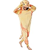 Loiahoer Unisex Tie-dye Triceratops Dragon Onesie Costume Pajamas,Halloween Cosplay Costume Christmas Pajamas Hooded Zipper