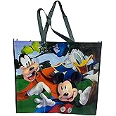Legacy Licensing Partners Disney's Mickey Mouse, Donald Duck, and Goofy riding the Monorail at Disneyland Collectable Giant Extra Large 26" inch Reusable Tote Bag