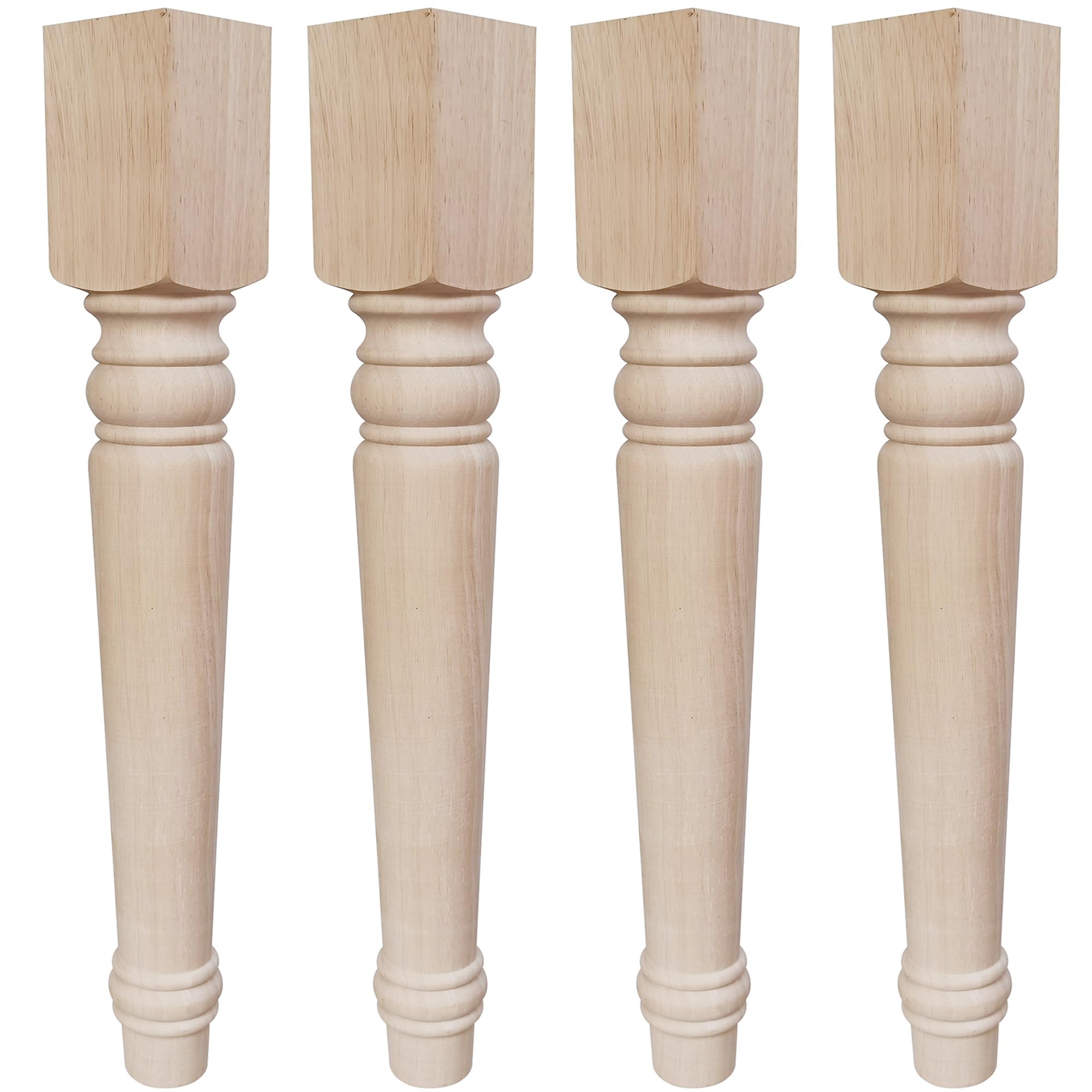 Photo 1 of Btibpse 29 Inch Wood Table Legs Unfinished Wooden Coffee Table Legs for Furniture Set of 4 Unfinished Wood Furniture Legs DIY Bench/Desk/Dinning Table (29 Inch)