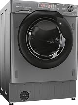 Haier HWDQ90B416FWBRUK 9/5 kg Integrated Washer Dryer Graphite Black view 2