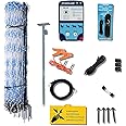 Starkline 42" x 164' Standard Electric Poultry Netting Kit with A/C Energizer (11/42/3) Electric Chicken Fence Kit for Backyards, Homesteads, and on Farms and Ranches
